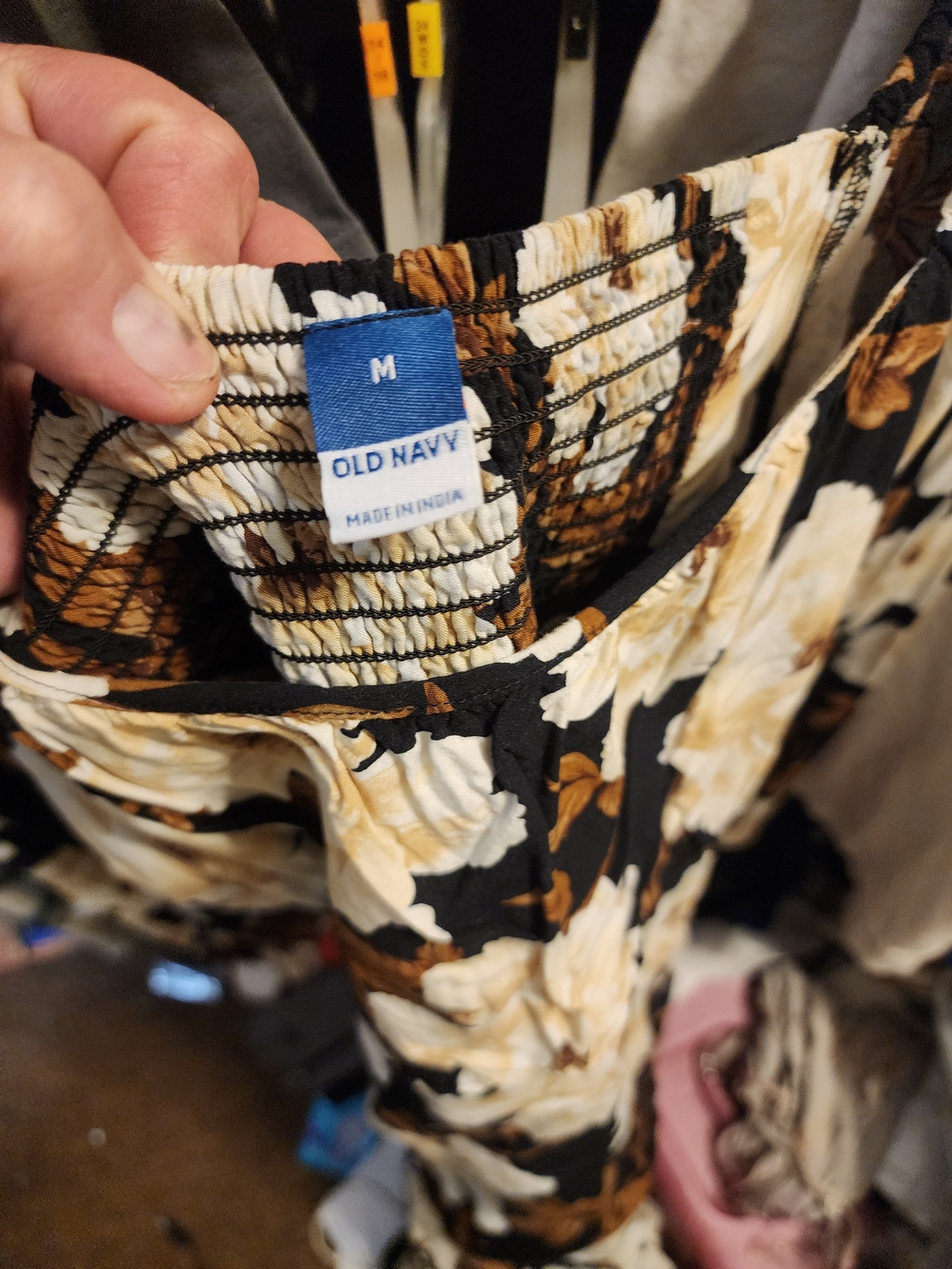 Old Navy Black Floral Dress